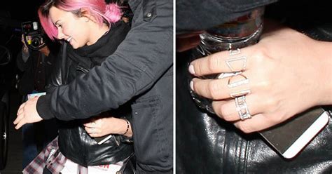 demi lovato denies engagement to wilmer valderrama after she s spotted with sparkler on ring