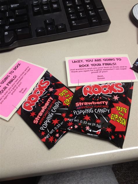 Do you want a gift idea for someone who has completed an exam? Good Luck on finals treats for staff! | Good luck gifts ...