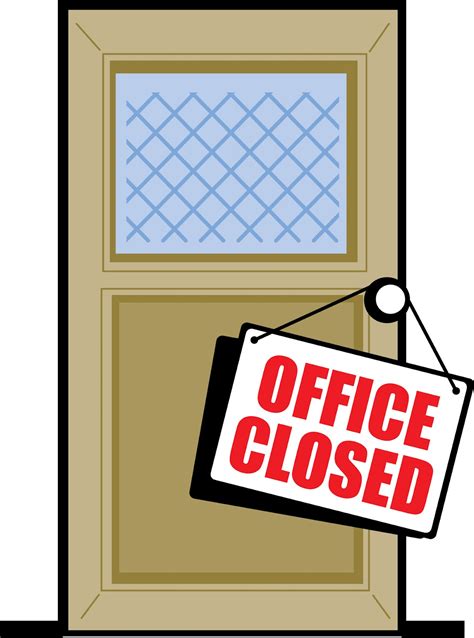 Office Closed Sign Template