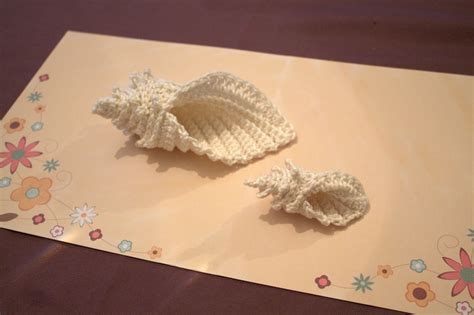 Crochet Conch Shell And Starfish Sea Shell Pattern Instant Etsy