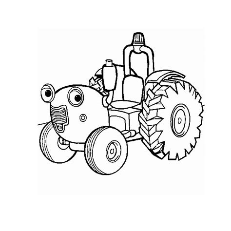 Un cahier de coloriage rempli d'engins de chantier qui roulent des mécaniques. Coloriages à imprimer : Tracteur, numéro : 3691