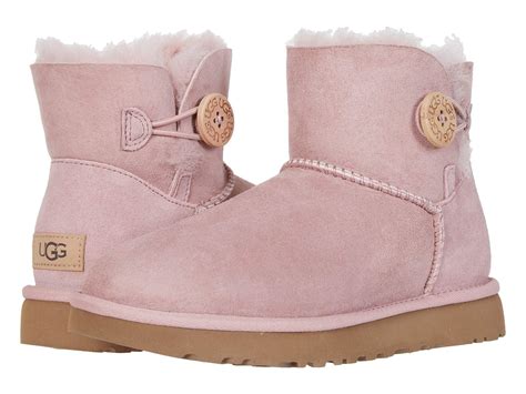 Ugg Suede Mini Bailey Button Ii In Pink Lyst
