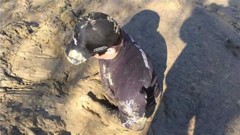 Teen Saved From Waist Deep Mud