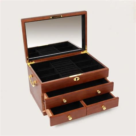High Grade Multilayer Style Wooden Jewelry Box Europe Type Restoring