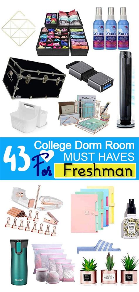 43 College Dorm Room Essentials For Freshman Dorm Room Essentials College Dorm Room