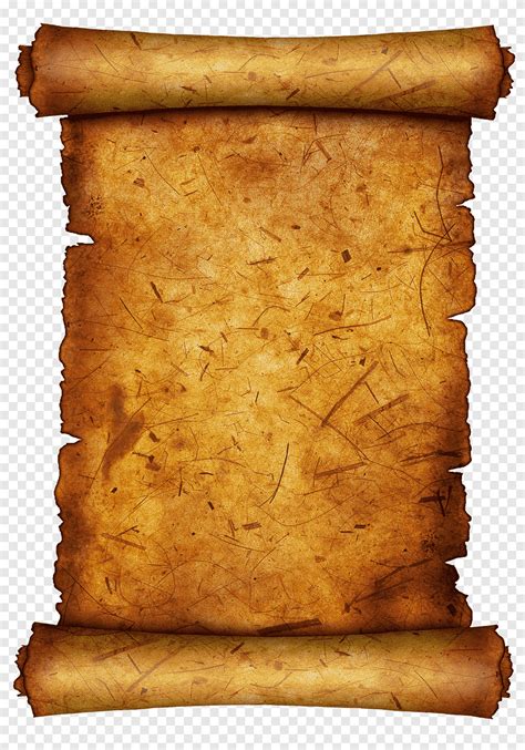 Scroll Paper Sheet Template Parchment Png Pngegg