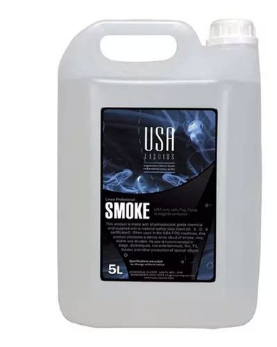 Fluido Líquido Para Máquinas De Humo Antiniebla 5 Litros Smoke Pro Usa Liquids Mercadolibre