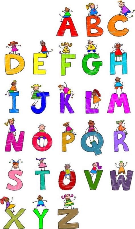 Children Clipart Alphabet Children Alphabet Transparent Free For