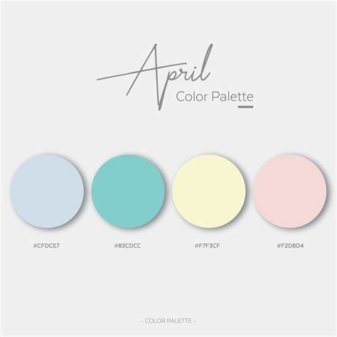 April Color Palette Hex Color Palette Colour Schemes Color Palettes