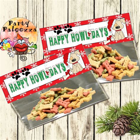 Printable Christmas Treat Bag Topper Pet Etsy