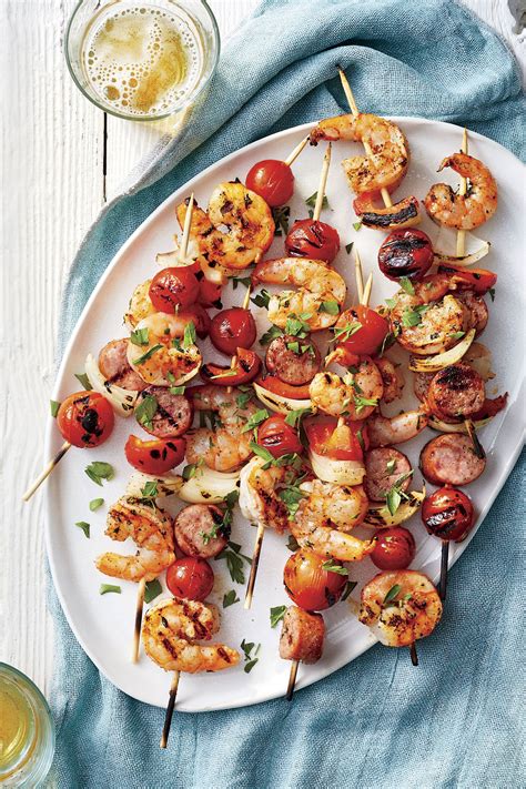 Maybe you would like to learn more about one of these? Grilled Cajun Shrimp Kabobs with Sausage | Recipe | Shrimp ...