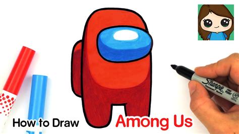 How To Draw Among Us Game Character Youtube