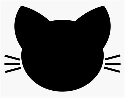 Cute Cat Head Drawing Clipart Png Download Cat Face Vector Png