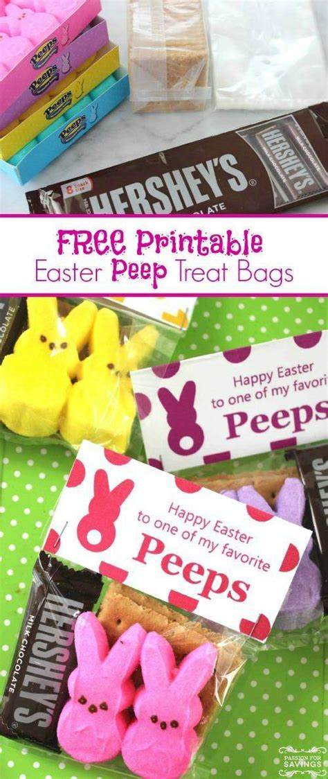 Peeps easter dirt cups peeps are one of the most iconic treats to enjoy at easter. FREE Printable Easter Peeps Bag Toppers!