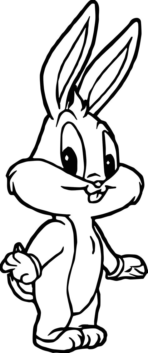 Baby Bugs Bunny Move Coloring Page Bunny