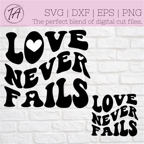 Retro Svg Love Never Fails Svg Retro Sweater Design Svg Etsy
