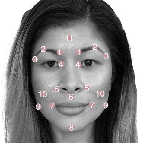 Facial Accupressure Points☝ Start With Clean Hands And A Freshly Washed Face Using Your M