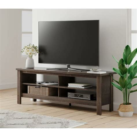 Wampat Farmhouse Tv Stand For 65 Flat Screen Console Table Storage