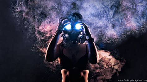 15291 Woman In Gas Mask 1920x1080 Photography Wallpapers Desktop