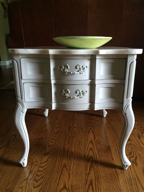 Paris Grey Chalk Paint With Clear Wax Lightly Distressed Di Lucca