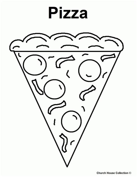 Pizza Coloring Sheets Coloring Home