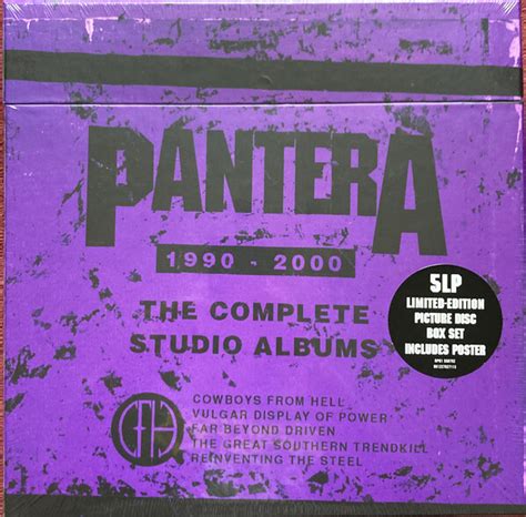 Pantera The Complete Studio Albums 1990 2000 Vinyl 5 Lp Box Set