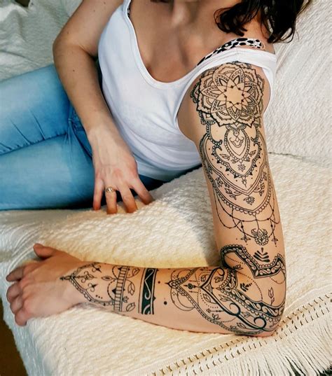 Whole sleeve tattoo Mandala Tatuagem mandala no braço Tatuagem