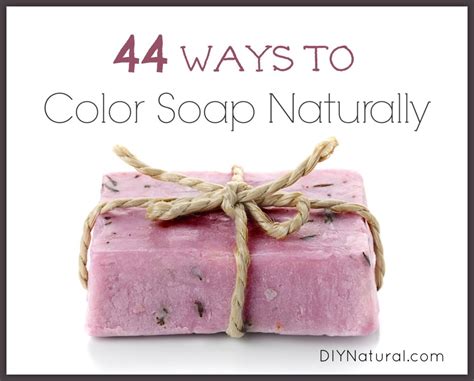 With natural soap making, a chemical reaction takes place. Natural Soap Colorants: 44 Ways to Color Your Homemade ...