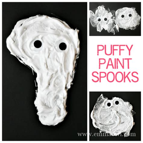 Puffy Paint Halloween Spook Craft Emma Owl