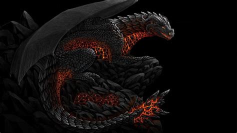 Red And Black Dragon Wallpapers On Wallpaperdog