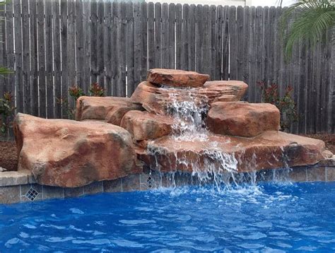 Texas Two Step Swimming Pool Waterfall Kit Ricorock Inc