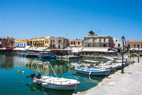 Retimno Crete Greece Editorial Stock Photo Image Of Town 84338998