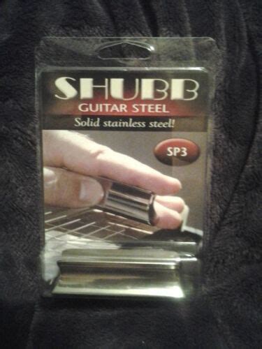 Shubb Sp3 New Pearse Slide Guitar Stainles Steel Bar Double Cutaway