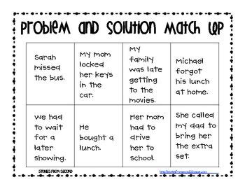 Problem and Solution Activity Pack | Problem solution activities