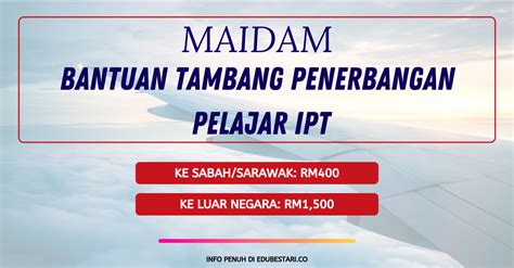 Maidam terengganu 7 months ago. Mohon Bantuan Tambang Penerbangan Pelajar IPT Ke Sabah ...