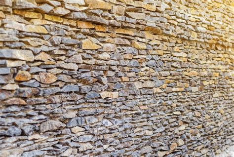 Premium Photo Wall Made Of Fine Natural Stone Flint