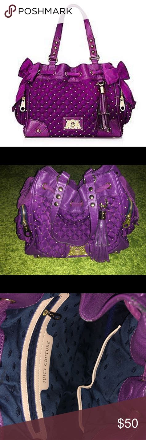 Purple Juicy Couture Bag With Gold Hardware Juicy Couture Bags Sassy Bags Bags