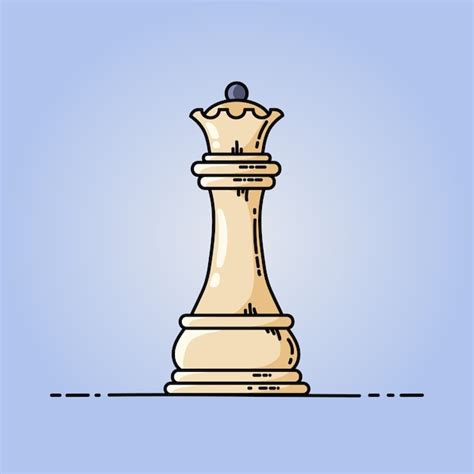 Premium Vector Chess Queen Vector Flat Icon