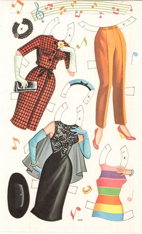 Vintage Uncut 1960s Hootenanny Paper Dolls ~saalfield Org Sze~laser Reproduction Ebay Paper