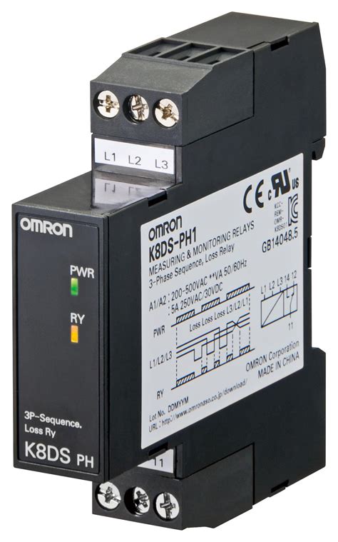 Our range of monitoring relays include current monitors, voltage monitors, power monitors, phase loss relays, phase sequence relays, thermistor relays, and current transformers. K8DSPH1 - OMRON - Phase Monitoring Relay, Phase Loss Relay ...