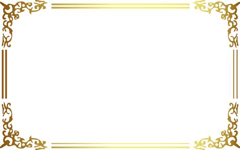 Golden Border Png Hd Image Png All Png All