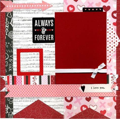always and forever premade scrapbook page etsy australia birthday scrapbook pages valentines