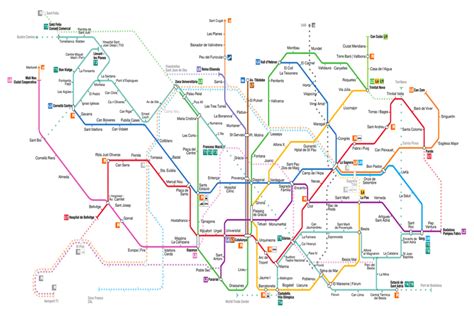 Barcelona Metro Lines Map And Transport Tickets
