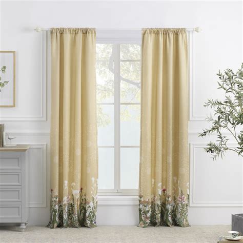 Dandelion Taupe Curtain Panel Pair Fullbeauty Outlet