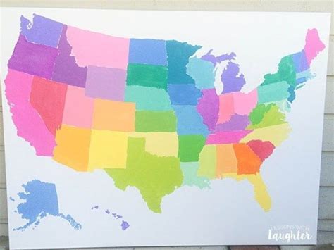 Colorful United States Map Tutorial Lessons With Laughter United