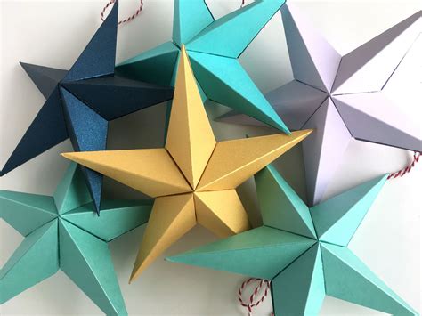 Diy 3d Paper Stars Decor Cardstock Warehouse