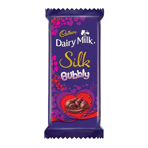 Cadbury Dairy Milk Silk Bubbly Valentine Chocolate Bar 2 X 120 G