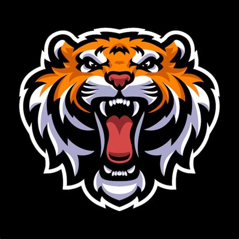 Premium Vector Tiger Head Mascot Logo Template
