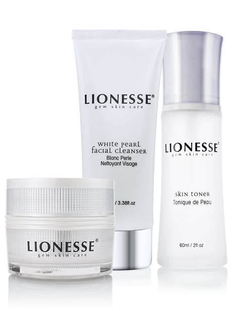 White Pearl T Set Gem Infused Skin Care Lionesse