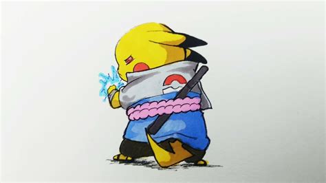 Drawing Pikachu Cosplay Sasuke Vẽ Pisuke Youtube